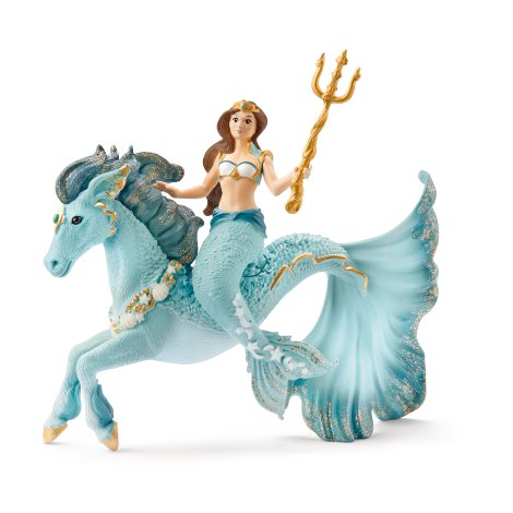 SCHLEICH Meerjungfrau-Eyela auf Unterwasserpferd