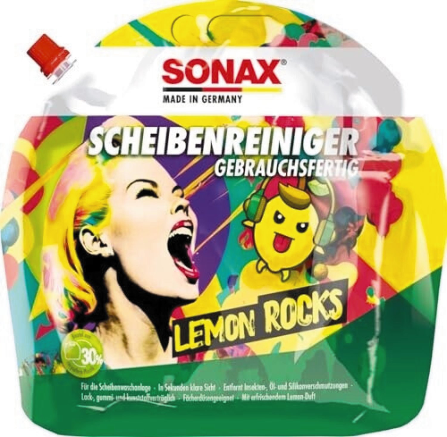 SONAX Scheibenreiniger gebrauchsfertig Lemon Rocks