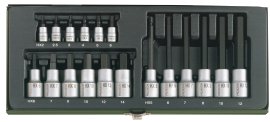 Steckschlüßelsatz HEX 18-tlg.