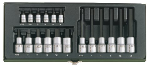 Steckschlüßelsatz HEX 18-tlg.