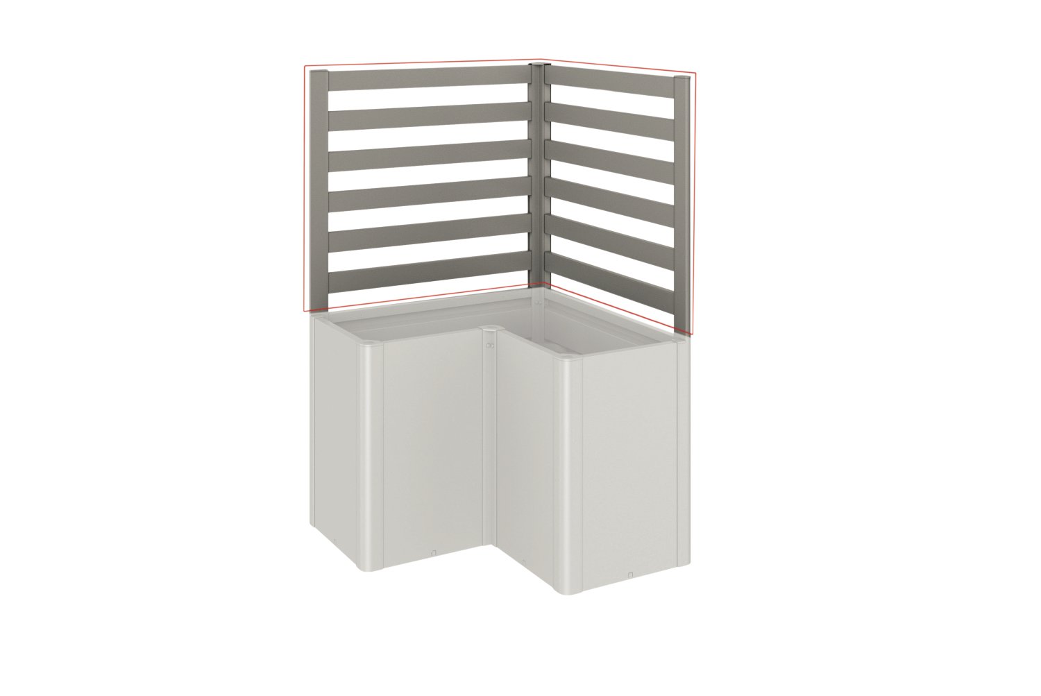 BIOHORT Rankgitter für L-FO, quarzgrau-metallic