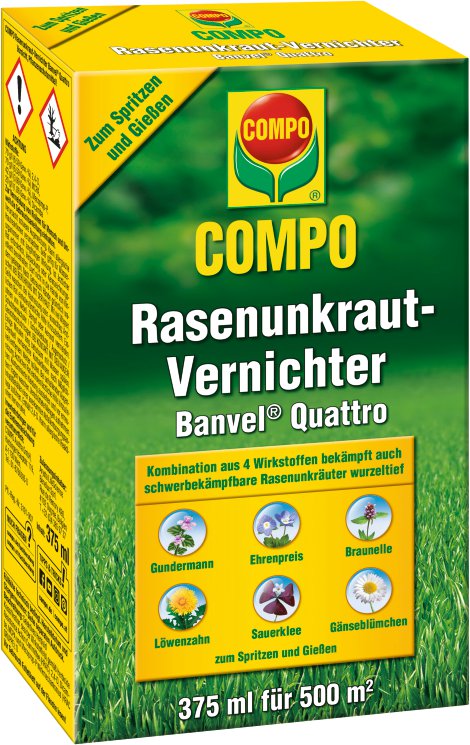 COMPO® Rasenunkraut-Vernichter Banvel Quattro 375 ml