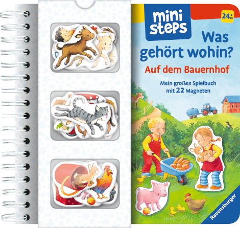 RAVENSBURGER Mini Steps Buch Was gehört wohin Auf dem Bauernhof