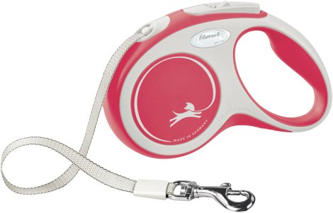 Leine Flexi New Comfort + Gurt L bis 50 kg 8 m, rot