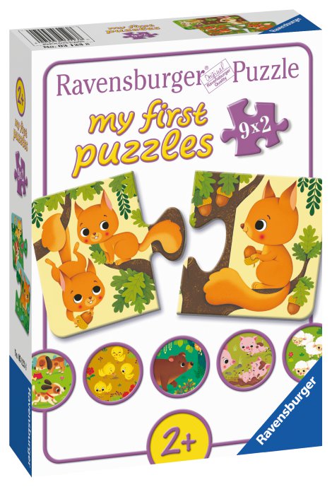 RAVENSBURGER Puzzle Tiere und ihre Kinder