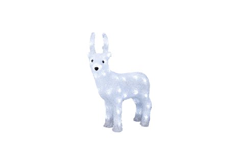 LED-Outdoor Figur Rentier Acryl Kaltweiß 40 Dioden
