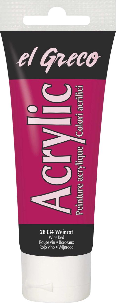 KREUL Acrylfarbe el Greco Weinrot 75 ml