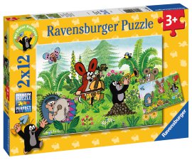 RAVENSBURGER Puzzle Gartenparty mit Freunden 2x12-tlg.