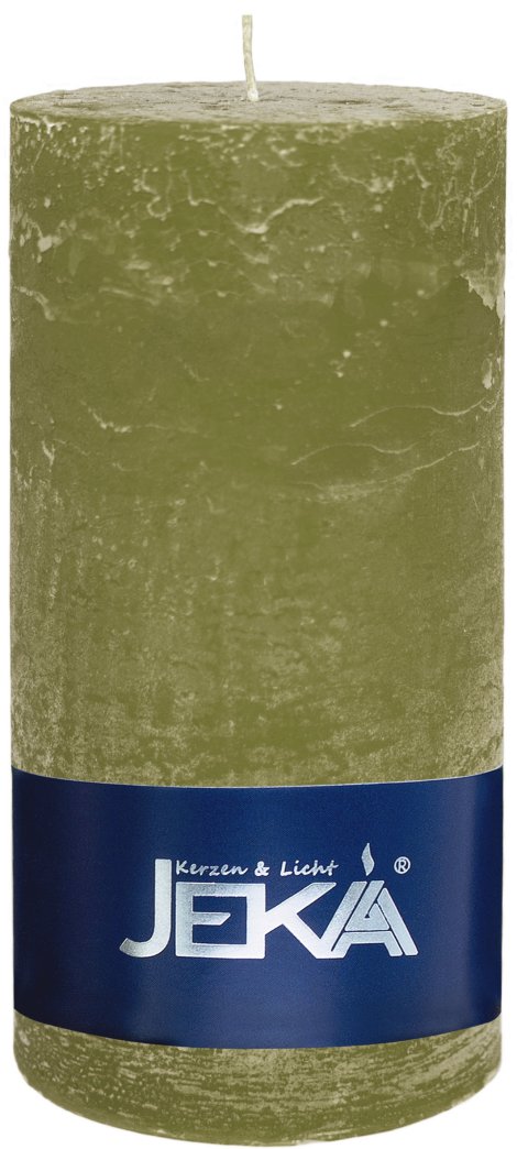 JEKA Rustik Stumpenkerze Moos 70x150 mm (ØxH)