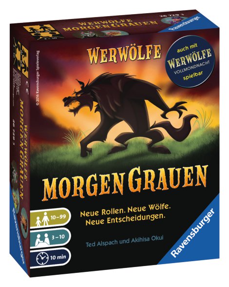 RAVENSBURGER Spiel Werwölfe Morgen Grauen