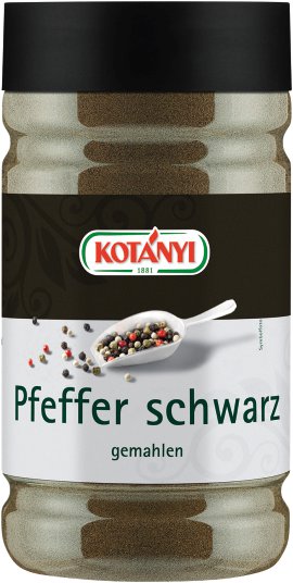 KOTÁNYI Pfeffer Schwarz gemahlen 438 g/Dose
