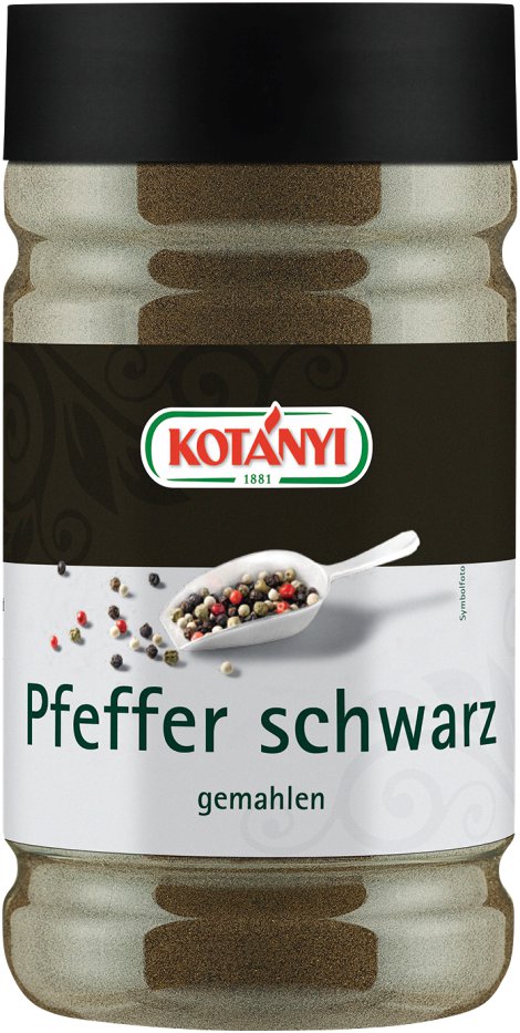 KOTÁNYI Pfeffer Schwarz gemahlen 438 g/Dose