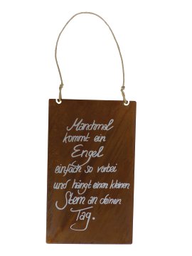 Gartenschild Manchmal + Beschriftung 40x24 cm