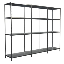 SCHULTE REGALWELT Grund + Anbauregal 12 Böden verzinkt 180x300x50 cm