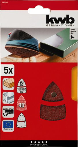 KWB Schleifpapier selbsthaftend K40