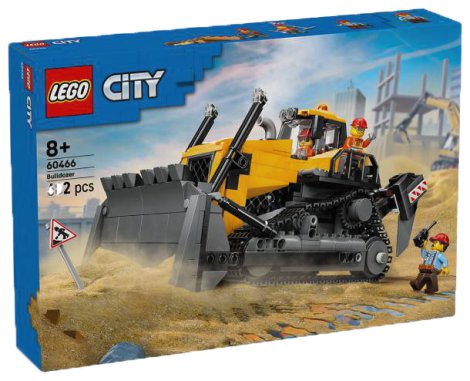 LEGO Bulldozer und Frontlader gelb 60466