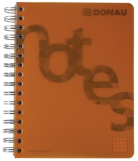 DONAU Collageblock A5 kariert Orange 140 Blatt
