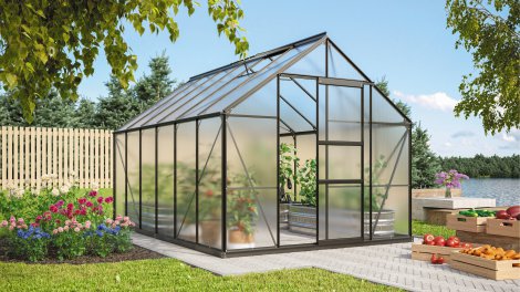 VITAVIA Gewächshaus Merkur 9900 HKP 4 mm Schwarz