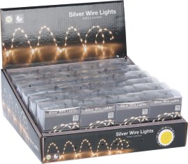 Silberdraht Beleuchtung 132 LED