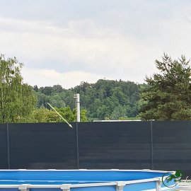 H+S U-Profil für Sichtschutz Uni Anthrazit 2000 mm