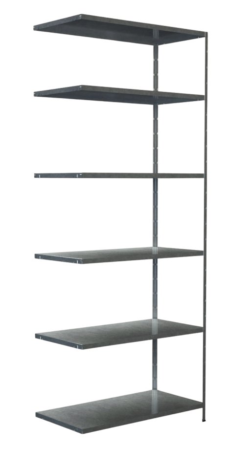 SCHULTE REGALWELT Steckanbauregal 6 Böden verzinkt 250x100x50 cm