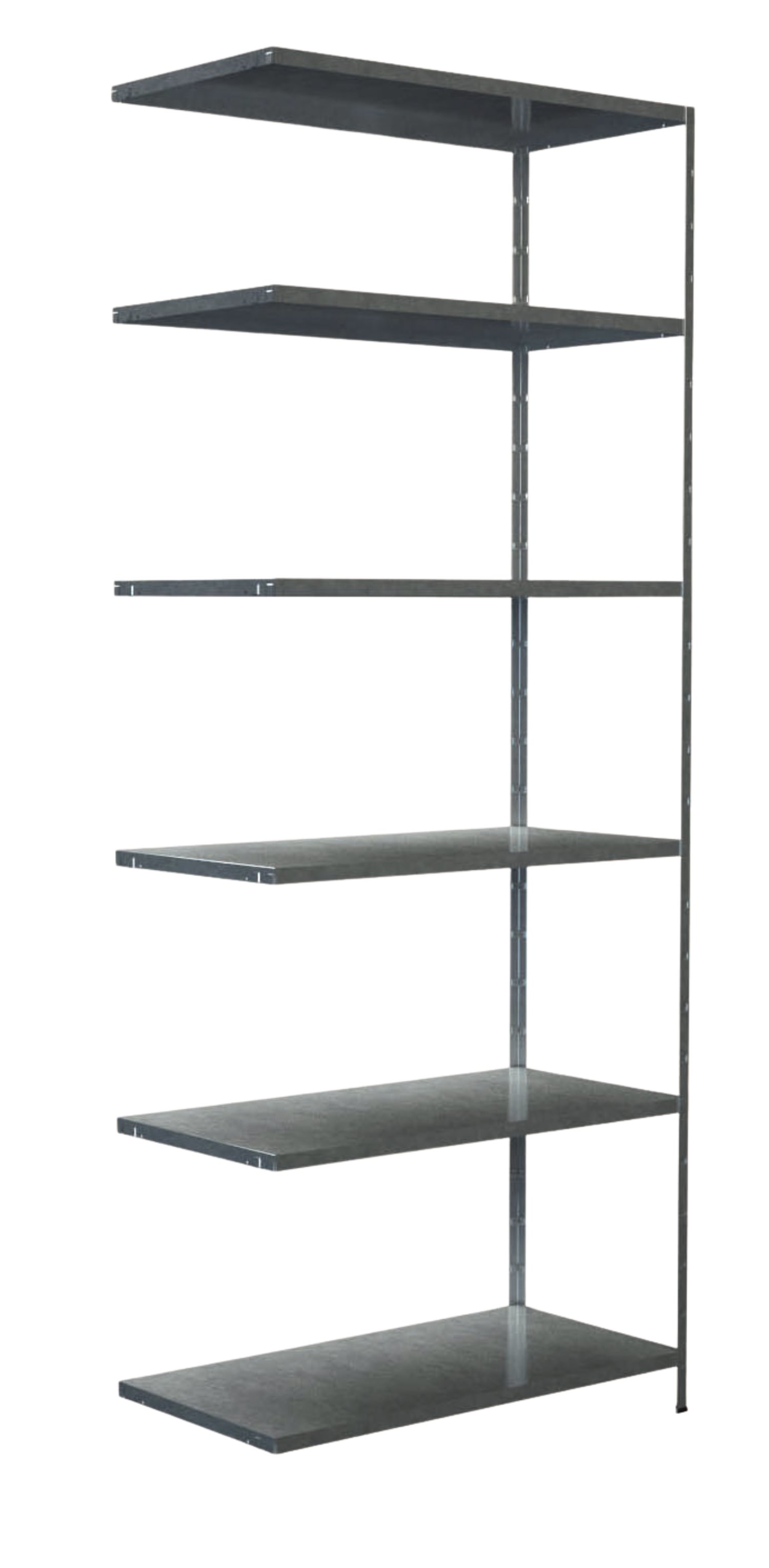 SCHULTE REGALWELT Steckanbauregal 6 Böden verzinkt 250x100x50 cm