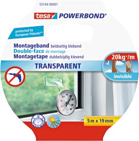 TESA Montageband Transparent 5 m x 19 mm