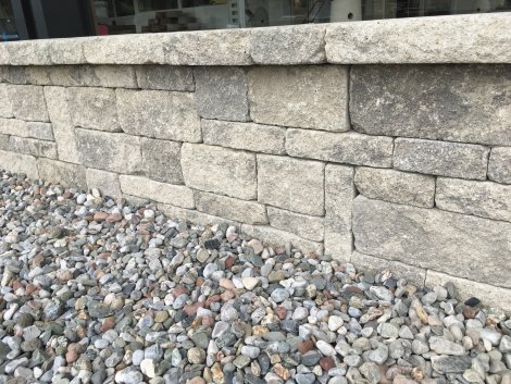 EBENSEER Mauersystem Hochkönig Mauer Abdeckplatten-Set Anthrazit meliert 30x7 cm (BxH)