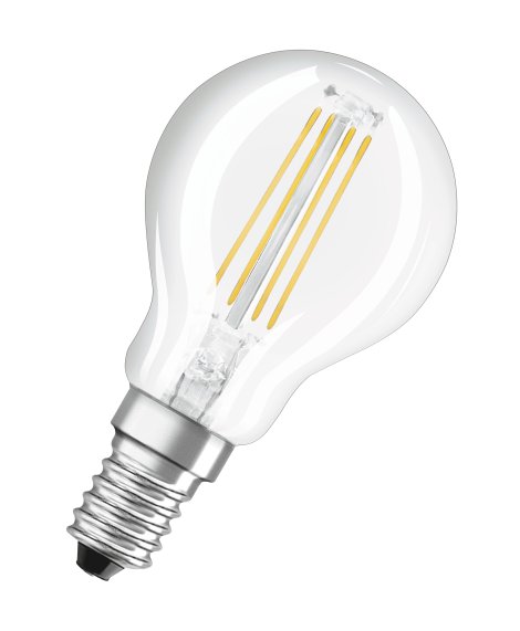 OSRAM LED-Lampen Base EX 40W E14, Filament 4W, klar 2 Stk.