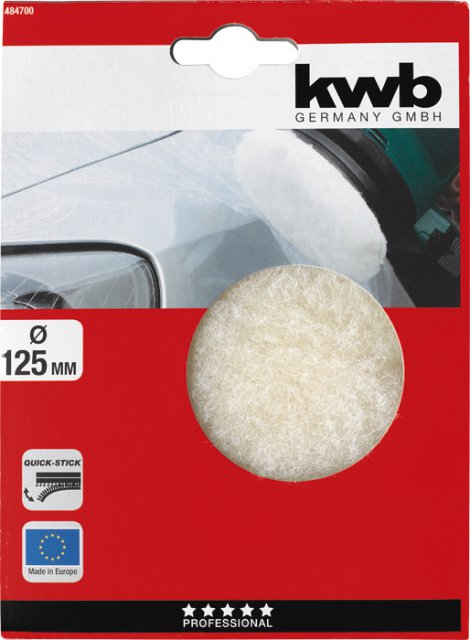 KWB Klett-Lammwollhaube Ø 125 mm 484700