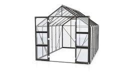 VITAVIA Gewächshaus Domus ESG 3 mm Schwarz