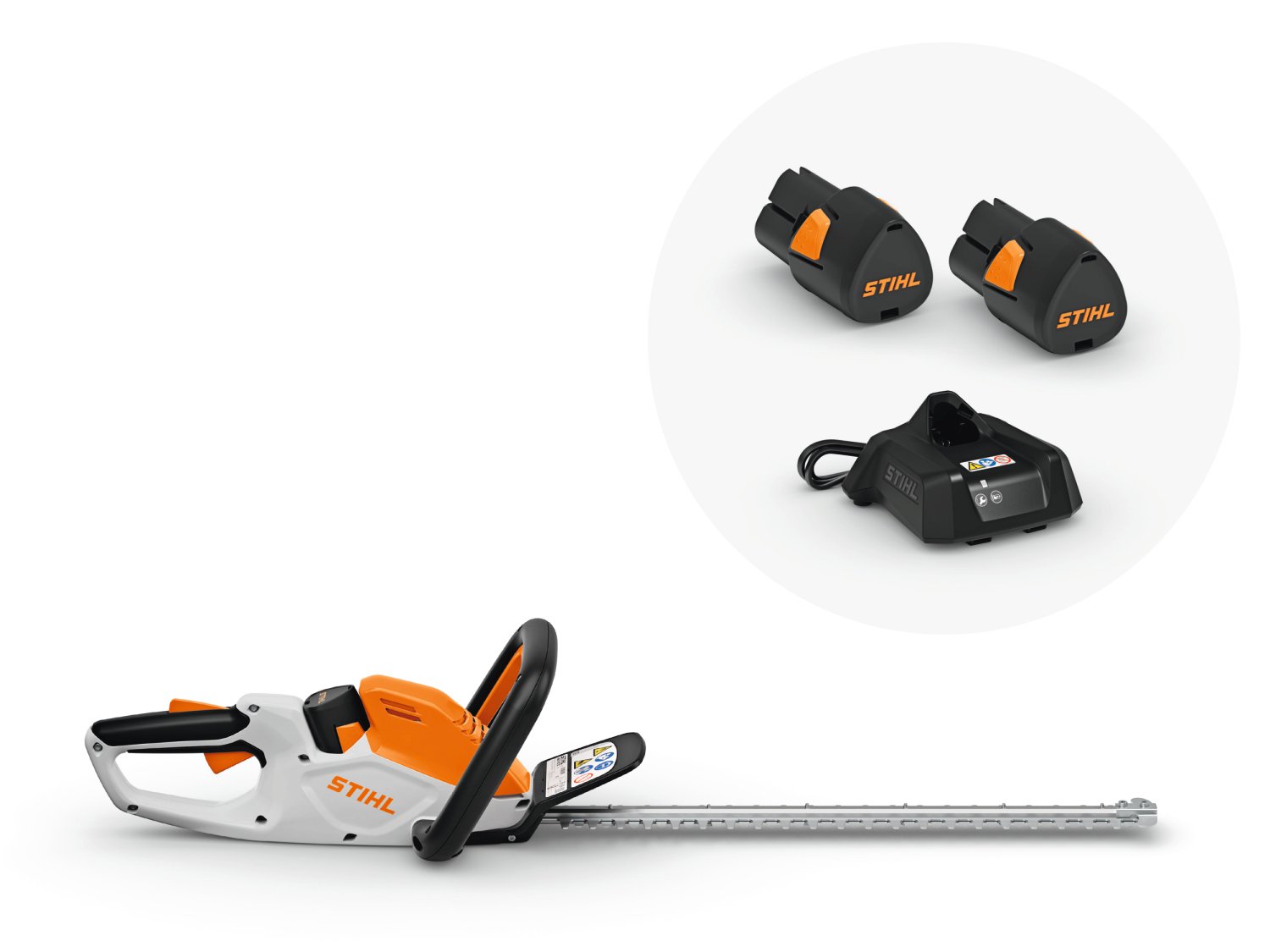 STIHL Akku-Heckenschere HSA40.0 Set + Ladegerät AL 1 + 2x Akku AS2