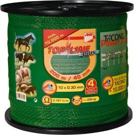 AKO Band TopLine Plus 200 m x 40 mm, grün