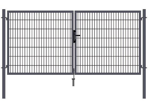 H+S Tor Uli Anthrazit ZH: 1,8 m, Breite 3,145 m