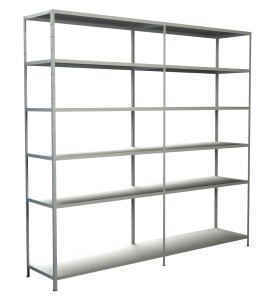 SCHULTE REGALWELT Grund + Anbauregal 12 Böden Weiß