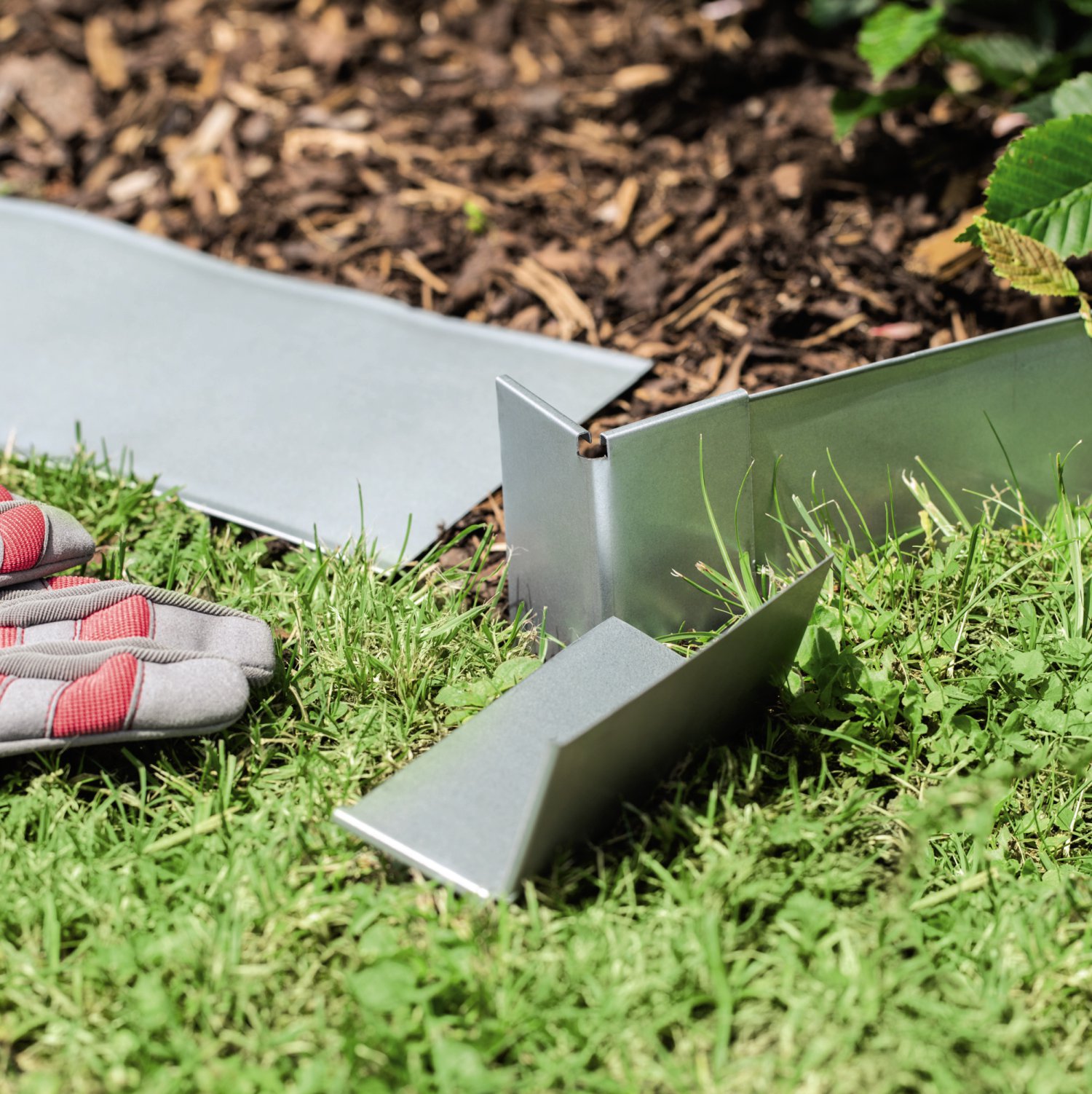 WINDHAGER Eckverbinder für Rasenkanten-Band 5x5x15 cm