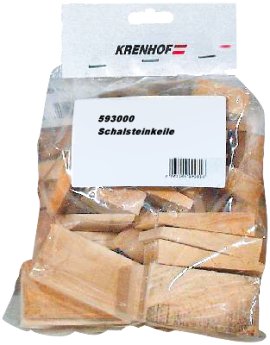 KRENHOF Schalsteinkeil Hartholz 100er-Pack