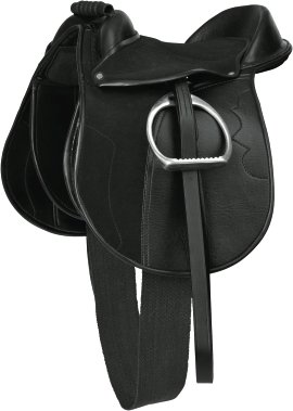 Sattelset Pony Economy, schwarz