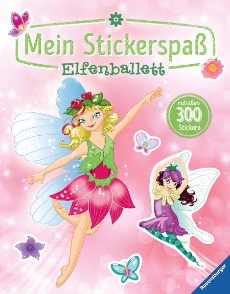 RAVENSBURGER Buch Mein Stickerspaß Elfenballett