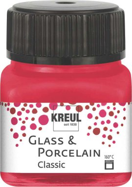 KREUL Malfarbe Glass & Porcelain Classic Karminrot 20 ml