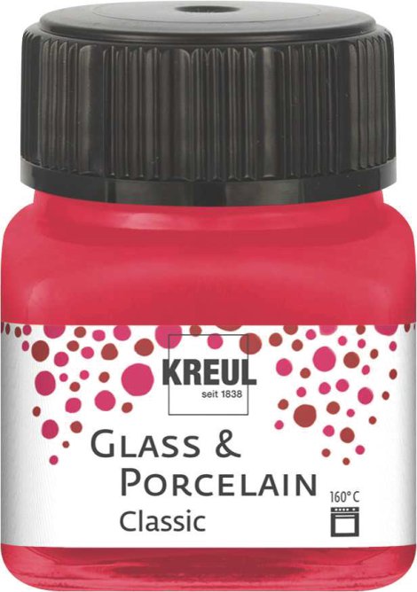 KREUL Malfarbe Glass & Porcelain Classic Karminrot 20 ml