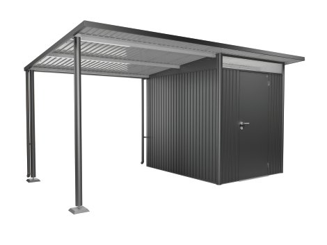 BIOHORT Seitendach für BIOHORT Gerätehaus AvantGarde A2+A6 Dunkelgrau-Metallic L