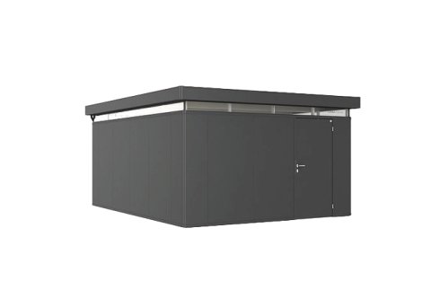 BIOHORT Nebengebäude Nebengebäude CasaNova® Türanschlag rechts 4x5 m 430x530x250 cm, Dunkelgrau-Metallic