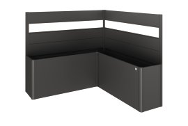 BIOHORT Sichtschutz für Belvedere L-F + AC-GL, dunkelgrau-metallic