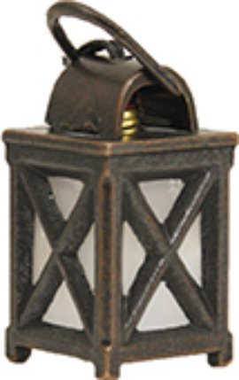 Laterne Metall LED Weiß 3,5 cm