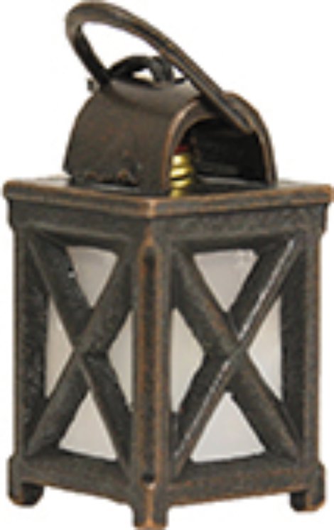 Laterne Metall LED Weiß 3,5 cm