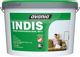 AVANIA Innen-Dispersionsfarbe Indis 25 kg, weiß