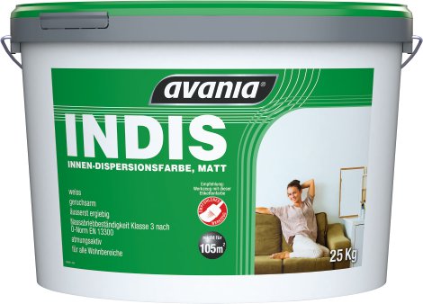 AVANIA Innen-Dispersionsfarbe Indis Weiß 25 kg