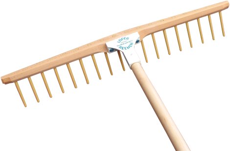 LOFER RECHEN Heurechen 20 gerade Nylonzinken Joch 67 cm