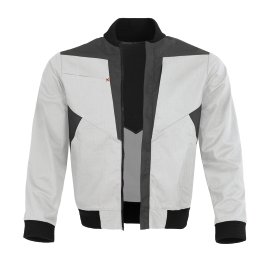 QUALITEX Blousonjacke X-Serie Weiß/Grau S